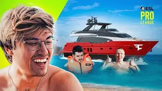 READY FOR PLAYOFFS! FaZe CSGO on a Yacht - EPL 18 VLOG