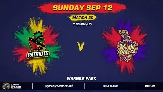 LIVE | St Kitts & Nevis Patriots vs Trinbago Knight Riders | CPL 2021
