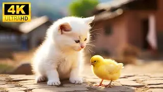 Baby Animals 4K (60FPS) - In The Funny, Wonderful World Of Adorable Animals With Relaxing Music