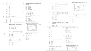 CSEC January 2019 Mathematics paper 1 questions 1 to 10
