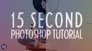 15 Second Photoshop Ep. 2: Photo to Pencil Sketch Effect Tutorial