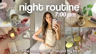 7PM *winter* NIGHT ROUTINE 🌙 THAT GIRL tips for the best sleep