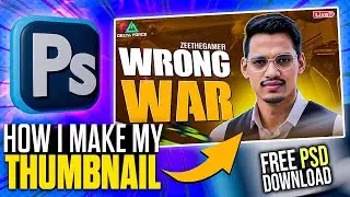 How I Make  Eye-Catching Thumbnails Like a Pro! (PSD File Included!) | Gaming Thumbnail