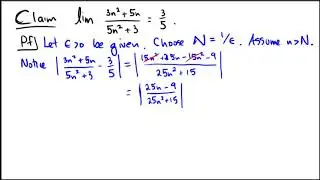 Formal argument of a limit