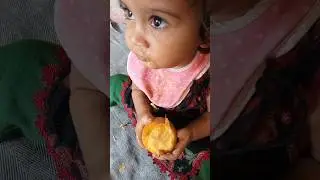 Baby eating mango#eating #baby #trending