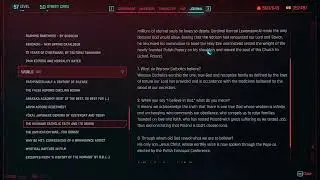 Cyberpunk 2077 Shard Reading ~ The Warsaw Catholic Faith and Its Origin