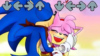 FULL COLLECTION LOVE Sonic + Amy Rose in Friday Night Funkin be like - FNF (PT 1-2)