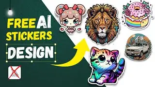 Free AI Stickers Design using AI selling sticker online using free ai || Bing ai tool