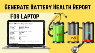 Check battery health of Laptop using CMD || Generate health report of Laptop battery || CMD tricks