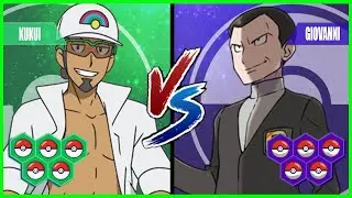 Pokemon Battle Pedia: Professor Kukui Vs Giovanni (Team Rocket)