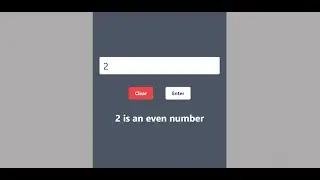 Is Even or Odd  Number App with React Hooks