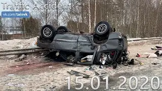 Подборка аварии ДТП на видеорегистратор за 15.01.2020 год