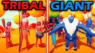 TRIBAL WARRIORS vs TITANS OF TABS - Totally Accurate Battle Simulator | TABS