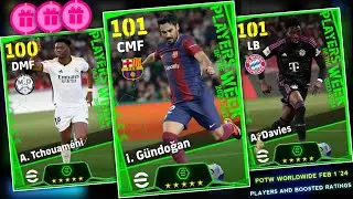Upcoming Thursday New Potw Worldwide Feb 1 '24 In eFootball 2024 Mobile | Players & Boosted Ratings