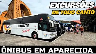 + DE 500 Ônibus DIFERENTES EM APARECIDA COM GENTE DE TUDO QUE É CANTO | Parte 1