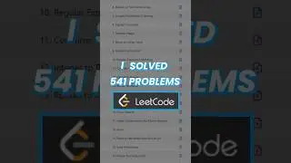 I solved 541 Leetcode problems 