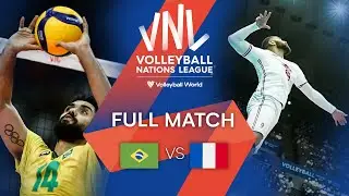 🇧🇷 BRA vs 🇫🇷 FRA - Full Match | Mens VNL 2022