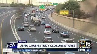 US-60 crash study closure begins