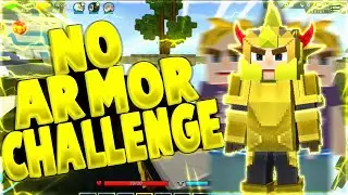 No Armor Challenge in Bed Wars 😲😏 (Blockman Go)