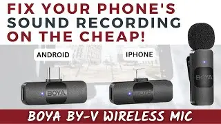 SOUND TEST & REVIEW - Boya BY-V (BY-V1, BY-V2) Best Cheap Wireless Android iPhone Lapel Microphone