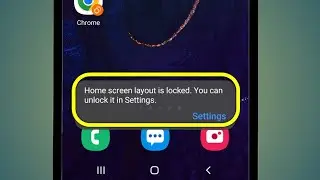 Home Screen Layout Is Locked You Can Unlock It In Settings