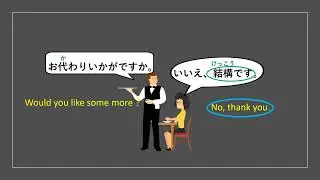 Multiple meanings (2) 結構です