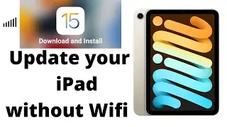 update your iPad without Wifi#apple#ipad#ios15#ios#icloud#ipadupdate#ipadiosupdate#withoutwifi#mac