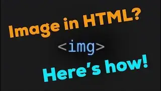 How to add an image to an HTML document!  |  HTML Basics #3