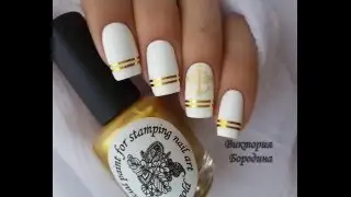 Морской дизайн / Nautical nail design