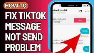 TikTok Message Not Send Problem 2024