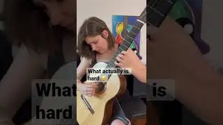 What people think is hard on guitar VS what actually is hard #shorts #classicalguitar