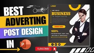 Professional Advertising Social media post design in MS PowerPoint || Graphic design Idea .