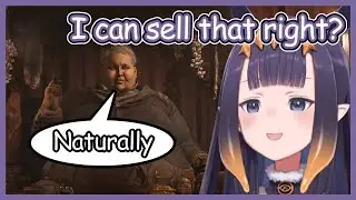 The duke naturally responds to Ina's question with perfect timing【Resident Evil Village/Hololive EN】
