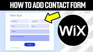 How To Add Contact Form To Your Wix Website 2024!