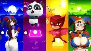 Tiles Hop EDM Rush: Pj Masks __ Pomni x Jax __ Panda __ THE AMAZING DIGITAL CIRCUS