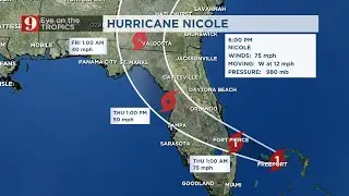 Nicole reaches hurricane strength as it nears Florida | WFTV