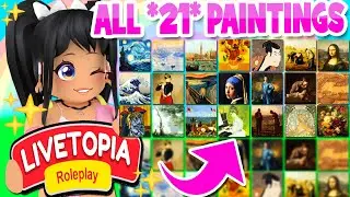 *ALL 21 PAINTING LOCATIONS* in LIVETOPIA Roleplay (roblox) GUIDE