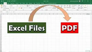 how to convert excel files into PDF | how to export excel file into PDF