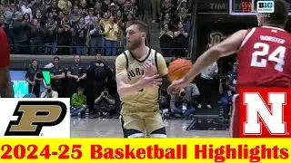 Nebraska vs #20 Purdue Basketball Game Highlights 1 12 2025