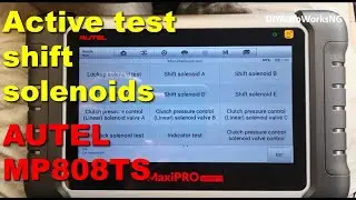 Active scan tool: Testing transmission shift solenoids with Autel scanner