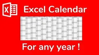 Excel template - Evergreen calendar (works for any year) - Doctor Excel #090