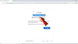 Fix Unfortunately Google Couldnt Verify This Account Belongs to You! 2024 | Couldnt Sign you in