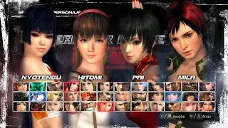 04 Nyotengu y Hitomi Vs Pai y Mila Ryona - DEAD OR ALIVE 5 Last Round PC