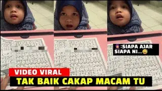 IBU PENING AJAR NGAJI , ADIK COMEL TAK BENAR SEBUT PERKATAAN 'BABI'