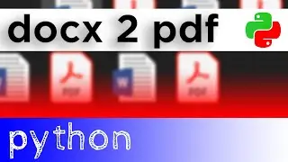 Docx to PDF Batch Convert with Python Code