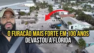 O DIA DEPOIS DO FURACÃO MILTON CAUSOU DESTRUIÇÃO NA FLÓRIDA