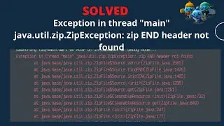 exception in thread 
