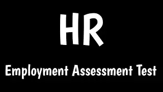 Human Resources Employment Assessment Test | HR Aptitude Test |