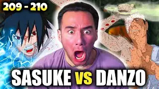 SASUKE VS DANZO!! Naruto Shippuden Reaction: Ep 209 210