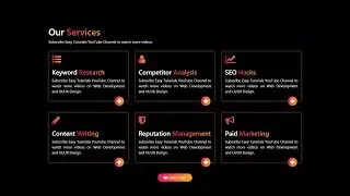 How To Make Website Services Section Using HTML CSS & Bootstrap | Website Tutorials